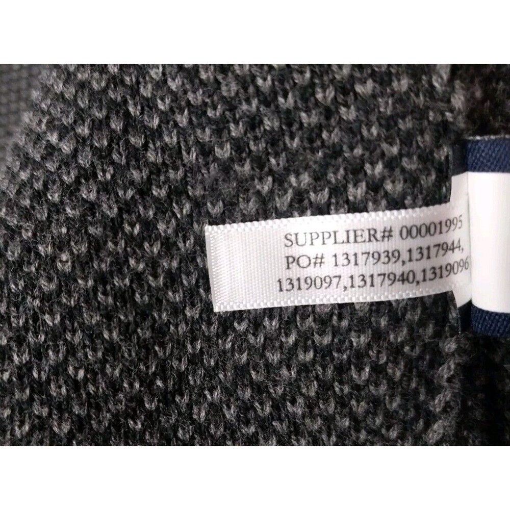 Chaps Ralph Lauren Womens XL Side Zip Sweater Jacket Plaid Gray Black Cozy Chic - Picture 6 of 14